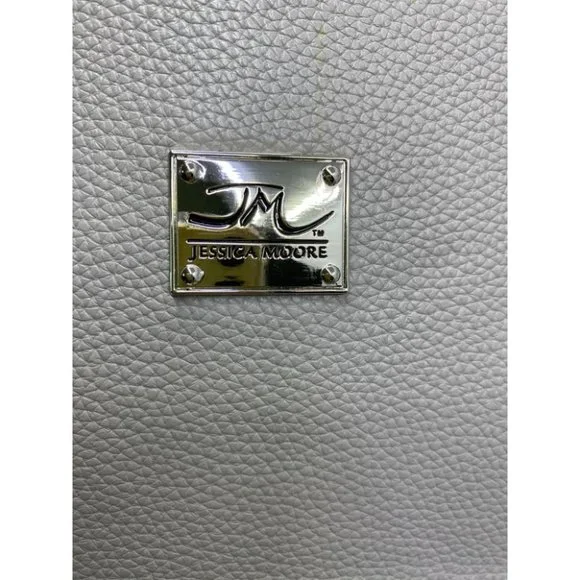 Jessica Moore Gray Faux Leather Shoulder Bag - Picture 9 of 11